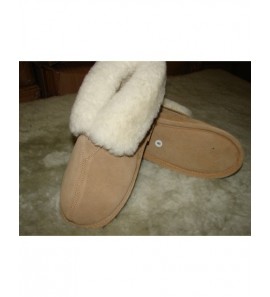 sheepskin open toe slippers